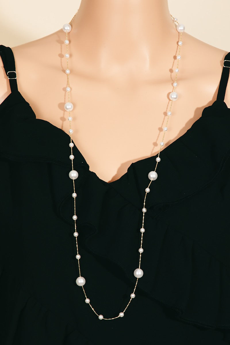 Mixed Pearl Layered Necklace