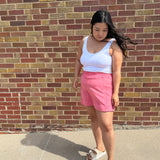 French Terry Ribbed Skort