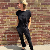 Viscose Cropped Wide Leg Pant