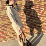 Long Sleeve Corduroy Dress