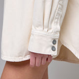 Off White Oversized Denim Shirt