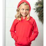 Girls Ruffle Hoodie
