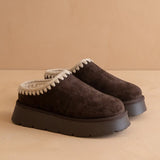 Brandi Coffee Platform Mule Slipper