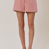 High Rise Stripe Sweatshorts