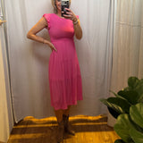 Smocked Tiered Midi Dress