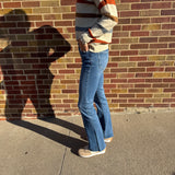 Vervet High Rise Clean Cut Hem Bootcut Jeans