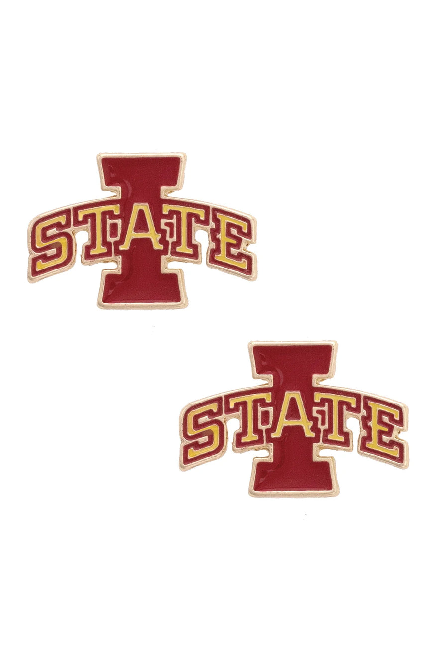 Iowa State Enamel Logo Stud Earring