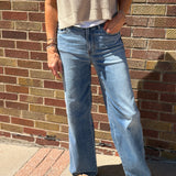 Highwaisted Angelina Column Straight Jeans