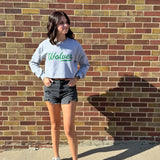 Cropped Wolves Swipe Sweatshirt