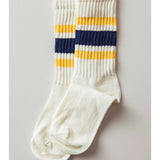 Varsity Stripe Ribbed Crew Socks