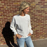 Pastel Luxe Corded Crew