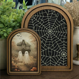 Arch Top Spider Web Sign 8.25x11"