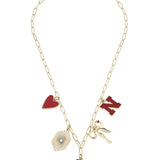 Nebraska Husker Paper Clip Charm Necklace