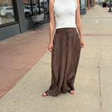 Smocked Wide Waist Resort Pants