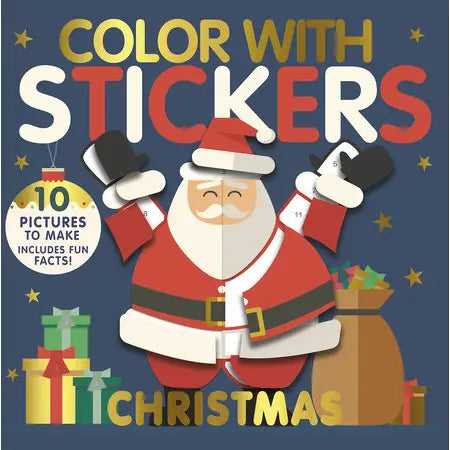 Color With Stickers: Christmas Book