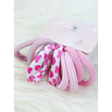 Pretty in Pink Rolled Hair Tie Set