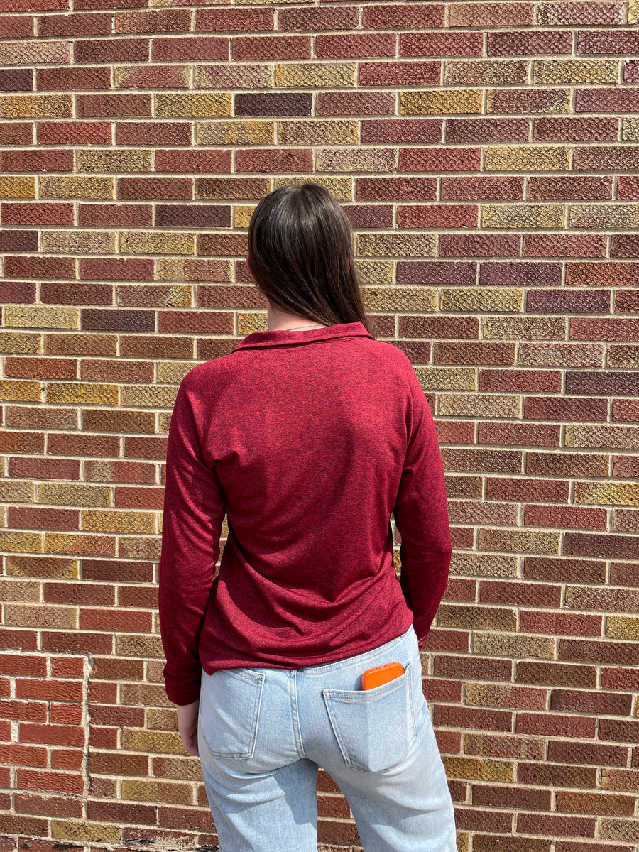 Flint ISU Womens 1/4 Zip Sweatshirt