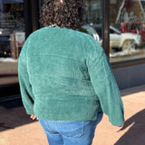 Plus Oversize Fuzzy Sweater w/Side Slit