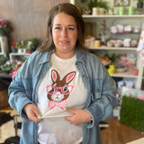 Embroidered Bunny Tee
