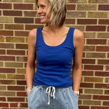 Scoop Neck Solid Tank