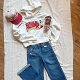 ISU Layered Patch Luxe Cropped Hoodie