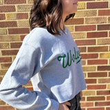 Cropped Wolves Swipe Sweatshirt