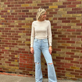 Vintage Super High Rise Flare Vervet Jeans