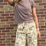 Round Neck Jersey Short Sleeve Top
