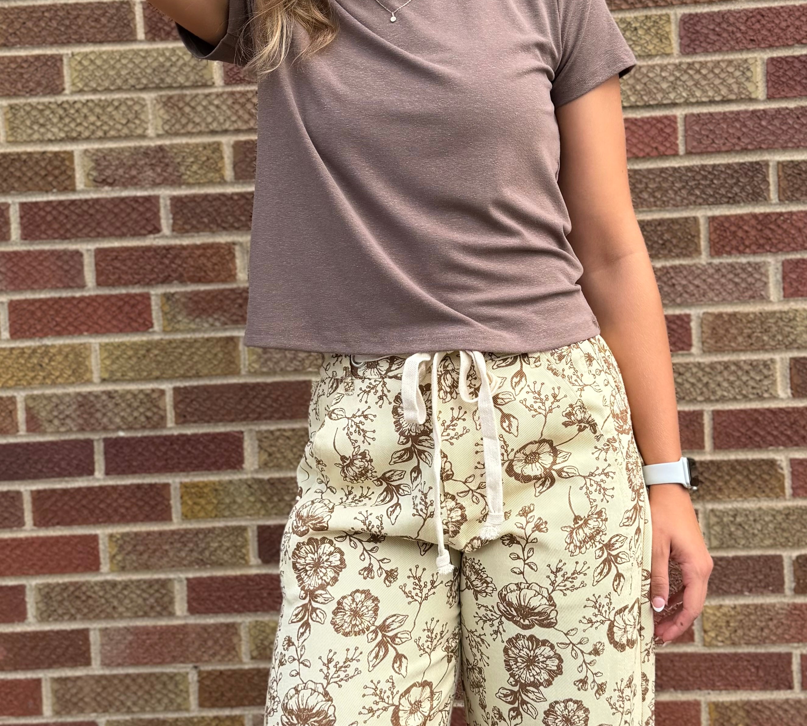 Round Neck Jersey Short Sleeve Top