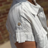 Stripe Collared Button Down Shirt