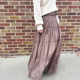 Long Tiered Maxi Skirt