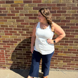 Plus Scoop Neck Loose Fit Tank