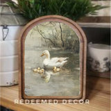 Arch Village Pond Duck Sign 6x8"