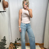 Judy Wide Leg Vervet Jeans