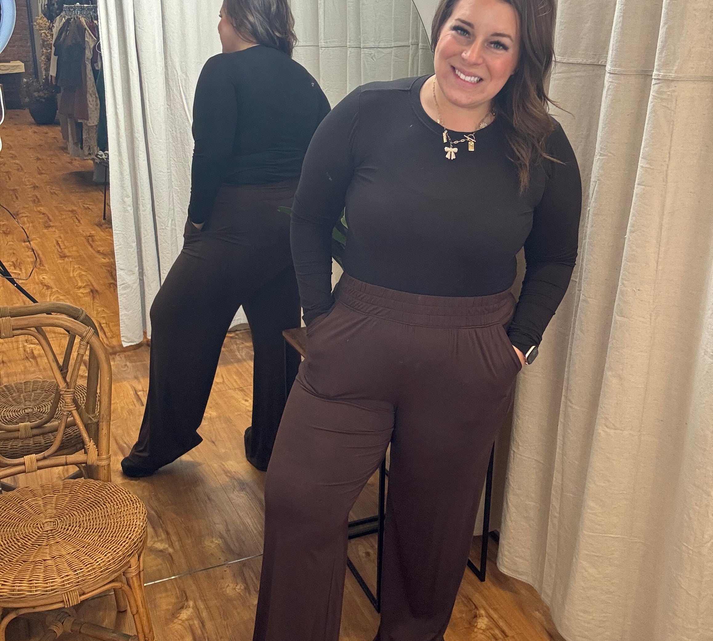 Viscose Modal Wide Leg Pant