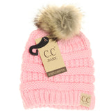 CC Baby Fur Pom Beanie