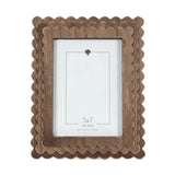 Wooden Scalloped Picture Frame