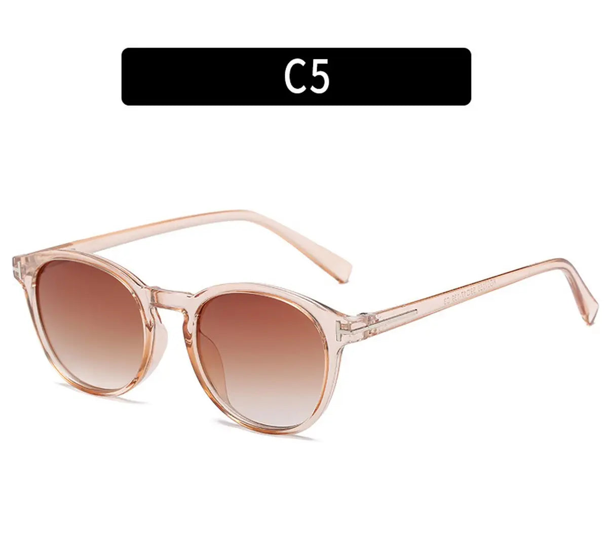 Retro Round Framed Sunglasses