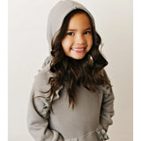 Girls Ruffle Hoodie