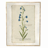 Vintage Spring Blue Floral Print 10.5x14"