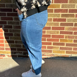 High Rise Crop Wide Vervet Jeans