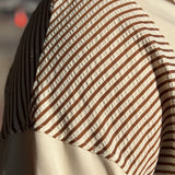 Plus Color Block Half Button Peplum Top