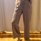 Wide Leg Pants w/Drawstring Waist