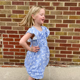 Girls Periwinkle Dainty Flower Dress