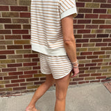 Striped Knit Shorts