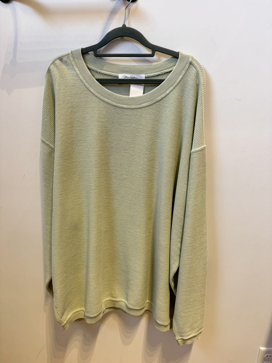 Pastel Luxe Corded Crew