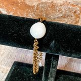 Pearl Charm 18K Gold Bracelet