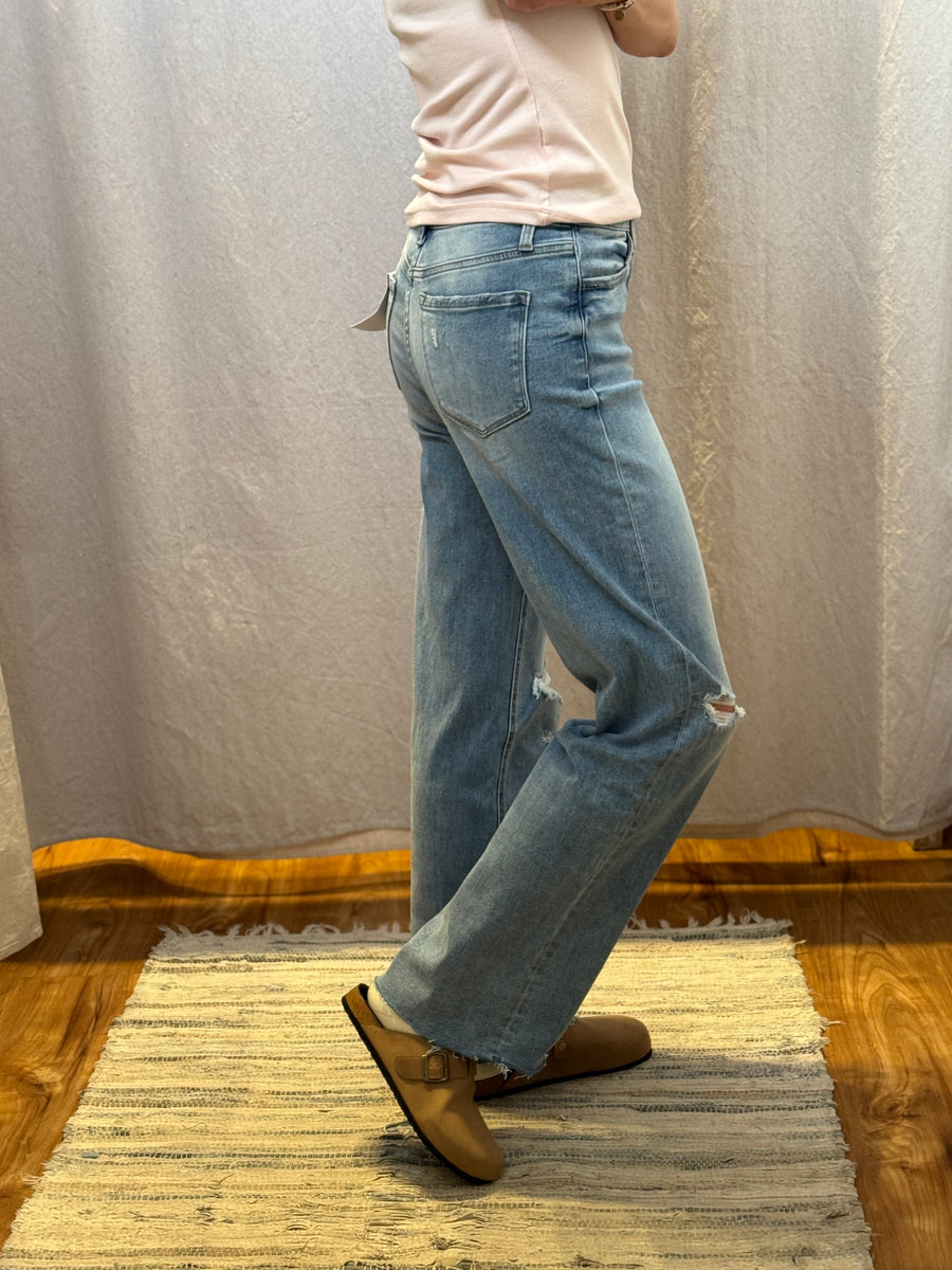 Reggie Wide Leg Vervet Jeans