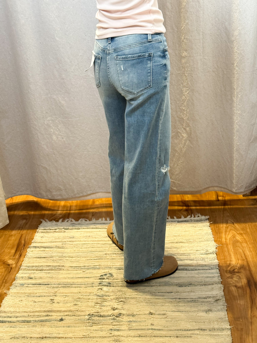 Reggie Wide Leg Vervet Jeans