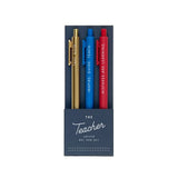 The Teacher Jotter Gel Pen Set of 3